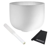Meinl Sonic Energy CSB12C Crystal Singing Bowl - Campana tibetana + bacchetta per sfregamento + panno in microfibra Keepdrum
