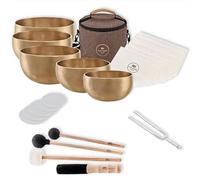 Meinl Sonic Energy SB-Y2 - Set di campane tibetane Yoga Nidra, 5 pezzi, con diapason Keepdrum