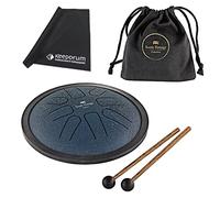 Meinl Sonic Energy SSTD2NB Small Tongue Drum + panno in microfibra Keepdrum, nero, grigio, marrone