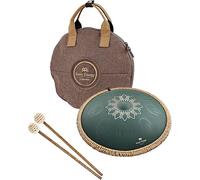 Meinl Sonic Energy - Tamburo a percussione ottava, in acciaio, 40,6 cm, 9 note, con mazzuole, borsa, per musicista, meditazione, yoga, bagni sonori