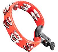 Meinl Tamburello montabile con headliner a percussione, forma a mezzaluna con telaio sintetico - NON Made in China - Jingles a doppia fila, garanzia di 2 anni (HTMT2R)