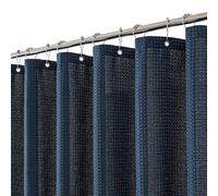meioro Tenda da Doccia Blu Marino, Tenda Impermeabile e Resistente alla Muffa Della Doccia Waffle con 12 Ganci, 180 x 200 cm Tenda per Doccia di Lusso in Tessuto Pesante per il Bagno