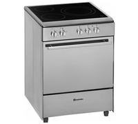 MEIRELES - Cucina Elettrica E603X 3 Zone Cottura a Induzione Forno Elettrico Multifunzione Classe A Dimensioni 60 x 60 cm Colore Acciaio Inox