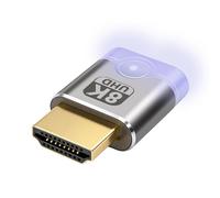 MEIRIYFA 8K HDMI Dummy Plug EDID Emulator Virtual Monitor Display UHD HDMI Headless Ghost Adattatore con LED supporto 8K@30Hz 4K@120Hz per PC Laptop