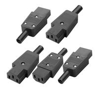 MEIRIYFA Adattatore femmina IEC320 C13 AC 250 V 10 A 3 pin morsetti Inlet Power Plug Socket Adattatore per cabinet PDU Industriettechnik Dedicated (5 pezzi)