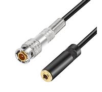 MEIRIYFA BNC Maschio a 3.5 mm Mono TTS Female Spina Stereo Coassiale Cavo Audio di Alimentazione - 0.5 M
