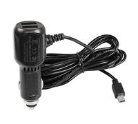 MEIRIYFA Caricabatteria da auto Mini USB per Dash Cam, Dash Cam Charger Mini USB, QC3.0 Veloce Caricabatteria da auto con doppia porta USB - 3,5 m
