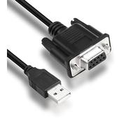 MEIRIYFA Cavo adattatore seriale da USB a RS-232 DB9 femmina, USB 2.0 maschio a RS232 femmina DB9 (9 pin), cavo convertitore seriale (1,8 m)