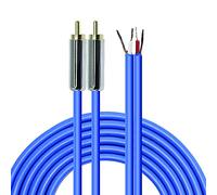 MEIRIYFA Cavo audio RCA, Cavo dell'altoparlante a spina RCA Cavo per altoparlanti 2RCA Filo nudo Cavo Audio Video RCA Open End per amplificatore subwoofer (2RCA Maschio)