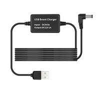 MEIRIYFA Cavo di alimentazione da USB A 5 V a DC 12 V, cavo di alimentazione Step Up, USB 2.0 maschio a DC 5,5 x 2,1 mm, per router, CCTV, altri dispositivi da 12 V (1,6 m)