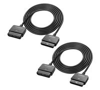 MEIRIYFA Cavo di prolunga per controller PS2, cavo di prolunga da 1,8 m, compatibile con controller cablato per console di gioco Playstation 2 PS2, confezione da 2