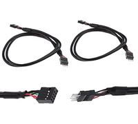 MEIRIYFA Cavo di prolunga USB per intestazione USB 2.0 9 pin maschio a 9 pin femmina interna scheda madre - 50 cm, confezione da 2