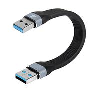 MEIRIYFA Cavo USB 3.0 da spina A a spina A 10Gbps, Cavo USB 3.0 Tipo A da Maschio a Maschio per Trasferimento Dati Compatibile con Disco Rigido, Laptop, Lettore DVD (Maschio a Maschio)