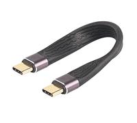 MEIRIYFA Cavo USB C a USB C da 40 Gbps, Cavo Corto da Tipo C a Tipo C Cavo USB-C da Maschio a Maschio Cavo di Ricarica Rapida da 100 W Design FPC - 13,8 cm