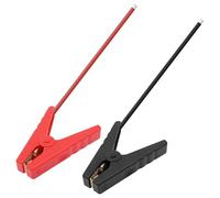 MEIRIYFA Clip di alligatore a batteria su 10 AWG Bare Wire Crocodile Clamps 50 A ad alta corrente per centrali elettriche, batteria auto, emergenza Hitch salvataggio - 11,8 in/30 cm