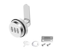 MEIRIYFA Combinazione Cam, serratura con password codificata per cassetti, serratura con cilindro da 3/4 pollici e finitura cromata, serratura combinata di sicurezza per armadio cassetto (20 mm