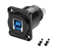 MEIRIYFA Connettore adattatore USB 3.0 tipo B da pannello a USB tipo A, adattatore USB3.0 AF/BF tipo A femmina a USB B femmina convertitore extender 5 Gbps per PC scanner fax