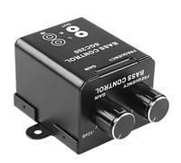 MEIRIYFA Controllo del volume dei bassi, Universal RCA Bass Amplificatore Controller, Audio Gain Equalizzatore, Pulsante di regolazione della frequenza per la maggior parte delle auto