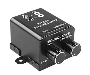 MEIRIYFA Controllo del volume dei bassi, Universal RCA Bass Amplificatore Controller, Audio Gain Equalizzatore, Pulsante di regolazione della frequenza per la maggior parte delle auto