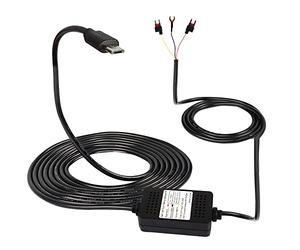 MEIRIYFA Dash Cam ACC Hardwire Kit, Micro USB Hardwire Dashcam Kit Step-Down Cavo, 12V-24V a DC 5V 3A Car Dash Charger Cavo di alimentazione - 3.5M