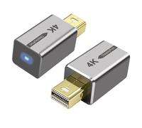 MEIRIYFA Emulatore di display fantasma senza testa, mini DP 4K, emulatore EDID, adattatore virtuale con luce LED per PC, server remoti (2 pezzi)