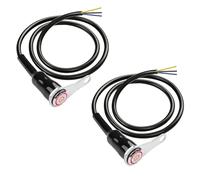 MEIRIYFA Interruttore a LED per moto, 12 V, universale, interruttore per manubrio di moto, sostituzione a LED, pulsante di modifica della staffa di controllo, confezione da 2, luce rossa
