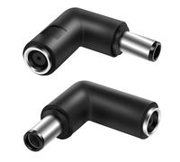 MEIRIYFA Laptop Power DC 7,4 mm x 5,0 mm maschio a femmina convertitore adattatore angolare 90 gradi per laptop (2 pezzi)