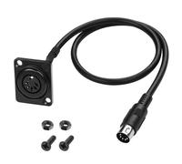 MEIRIYFA MIDI - Cavo di prolunga DIN 5 pin, tipo D, DIN 5 pin, adattatore audio per tastiera, sintetizzatore, organo, chitarra MIDI - 53 cm