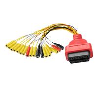 MEIRIYFA OBD 16 Pin Car Detector Jumper Tester Cavo OBDII OBD2 Femmina Moto Moto Multifunzione Diagnostico Cavo Adattatore con 18 PIN Line Jumper per vari decoder ECU - 34 CM