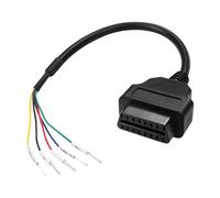 MEIRIYFA OBD OBD2 16 Pin Femmina Connettore K Line CAN Ponticello Tester Adattatore Diagnostico OBDII a 5Pin Jumper Tester Filo Filo DIY per Veicoli Moto Auto Camion - 35 cm