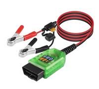 MEIRIYFA OBD2 - Cavo di alimentazione di emergenza ECU per auto, con display digitale da 12 V, kit rilevatore perdite batteria OBD II, con fusibile 5A, 1,35 m