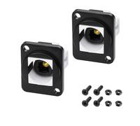 MEIRIYFA TosLink - Accoppiatore ottico digitale in fibra ottica, 2 confezioni da 2 adattatori per cavo in fibra estensore femmina a pannello per lettore CD, TV Sound Bar ProAudio Card