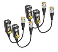 MEIRIYFA Trasmettitore passivo HD BNC Video Balun da 8 MP, connettore passivo AHD/TVI/CVI/CVBS per telecamere di sicurezza CCTV 720P/960P/1080P/3MP/4MP/5MP/8MP (2 paia)