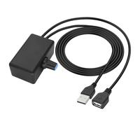 MEIRIYFA USB A Fan Speed Knob Controller, USB 2.0 A, uscita maschio per ingresso femminile, regolatore di velocità PWM regola il modulo di velocità del vento per ventole da 5 a 24 V, motori, pompe