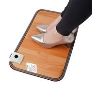 MEIRRAI Scaldapiedi, Tappetino Riscaldante per Piedi, Temperatura Regolabile, Termoforo Elettrico con Interruttore a Pedale, Scalda Piedi per Casa e Ufficio