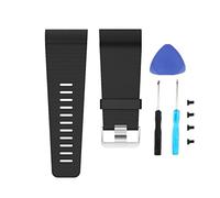 Meiruo Cinturino in Silicone Braccialetto Cinturino di Ricambio per Fitbit Surge (S, Nero)