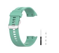Meiruo Cinturino in Silicone Braccialetto di Ricambio Cinturino per Garmin Forerunner 35/Forerunner 30 (Teal)