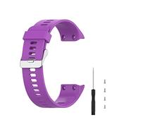 Meiruo Cinturino in Silicone Braccialetto di Ricambio Cinturino per Garmin Forerunner 35/Forerunner 30 (Viola)