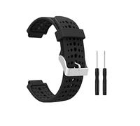 Meiruo Uomo/Donna Cinturino di ricambio per Garmin Forerunner 25 Orologio, Bracciali per Garmin Forerunner 25 (L-per gli uomini Guarda (nero))