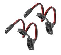 Meiryfa SAE - Adattatore per cablaggio rapido, maschio a femmina, 12 AWG, cavo di prolunga SAE, connettore a parete laterale, resistente agli agenti atmosferici, per generatore solare e caricabatterie