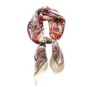 MEISEE Sciarpa quadrata in 100% pura seta di gelso, 68,6 x 68,6 cm, per la testa, per il collo, da donna, con confezione regalo, 27in