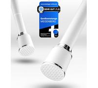 MEISENBERG Bastone Tenda a Pressione 120-170cm, Bianco, Ø 32 mm, Aste per Tende Senza Forare per Finestre, Doccia, Terrazza e Parete Divisoria