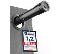 MEISENBERG Bastone Tenda a Pressione 90-160 cm, Nero - Asta per Tende Senza Forare