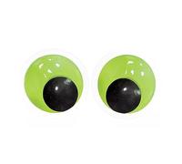 MEISH 2 occhi finti che si illuminano al buio, autoadesivi, rotondi, per Halloween, luminosi, grandi, per artigianato, regali, mani per bambini, fai da te (80 mm)