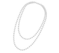 MEISH Collana di perle 1920, lunga collana multistrato con perle finte, stile vintage anni '20, gioiello da donna, accessorio per feste a tema Gatsby, per feste e matrimoni