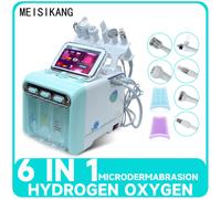 MEISIKANG pulizia del viso microdermoabrasione macchina di bellezza 6 IN 1 acqua ossigeno cura della pelle Salon Aqua Peeling Devices macchina bolle idrogeno macchina per intolleranze alimentari