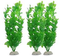 MEISO bellissimo set di piante da acquario in plastica realistiche e attraenti per il vostro serbatoio non tossiche e sicure per tutti i pesci e animali domestici