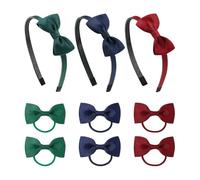 MEISO Cerchietto per capelli con fiocchi a farfalla, set di 9 graziosi ed eleganti, da donna, accessorio per acconciature alla moda