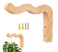 MEISO Ganci per Piante, Ganci Da Parete Nel Legno, Ganci da Parete, Appendere Staffe per Appendere Cestini, Vaso, Uccelli Mangiatoie, Piante, Lanterne, Campanelle a Vento (1 PCS)