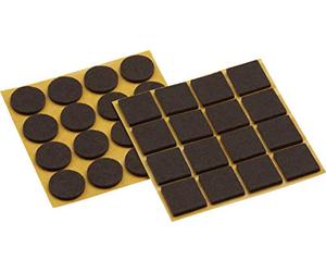 Meister 644076 - Feltrini Set di autoadesivi, marrone, 32 pezzi, 1 pezzi, 281120
